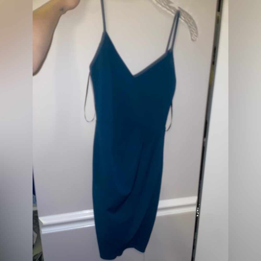 LULU’S|Teal Blue Bodycon Dress 👗💙🆕 - Picture 3 of 4